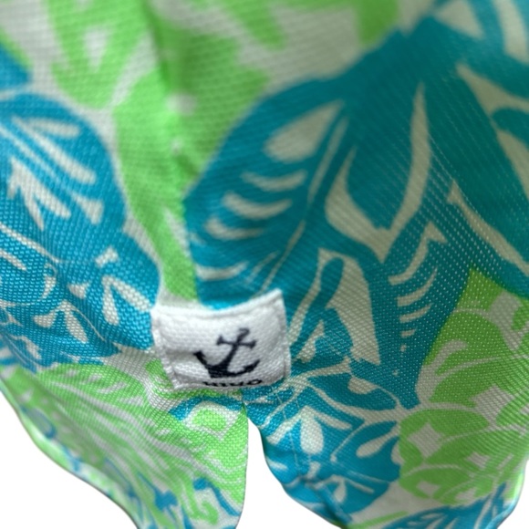 HIHO Green Turquoise Pineapple Print Hooded Tunic Swim Cover Up Small #57 - Picture 6 of 7